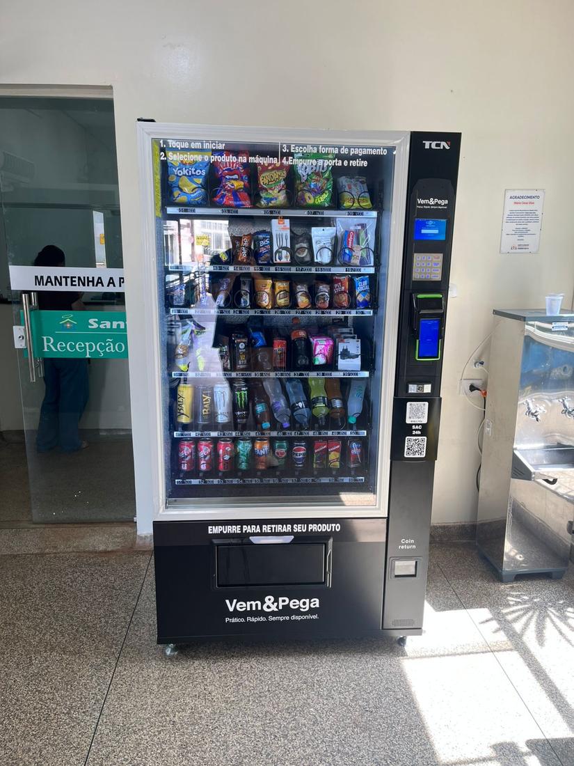 Máquina Vem & Pega instalada na Santa Casa Cândido Mota